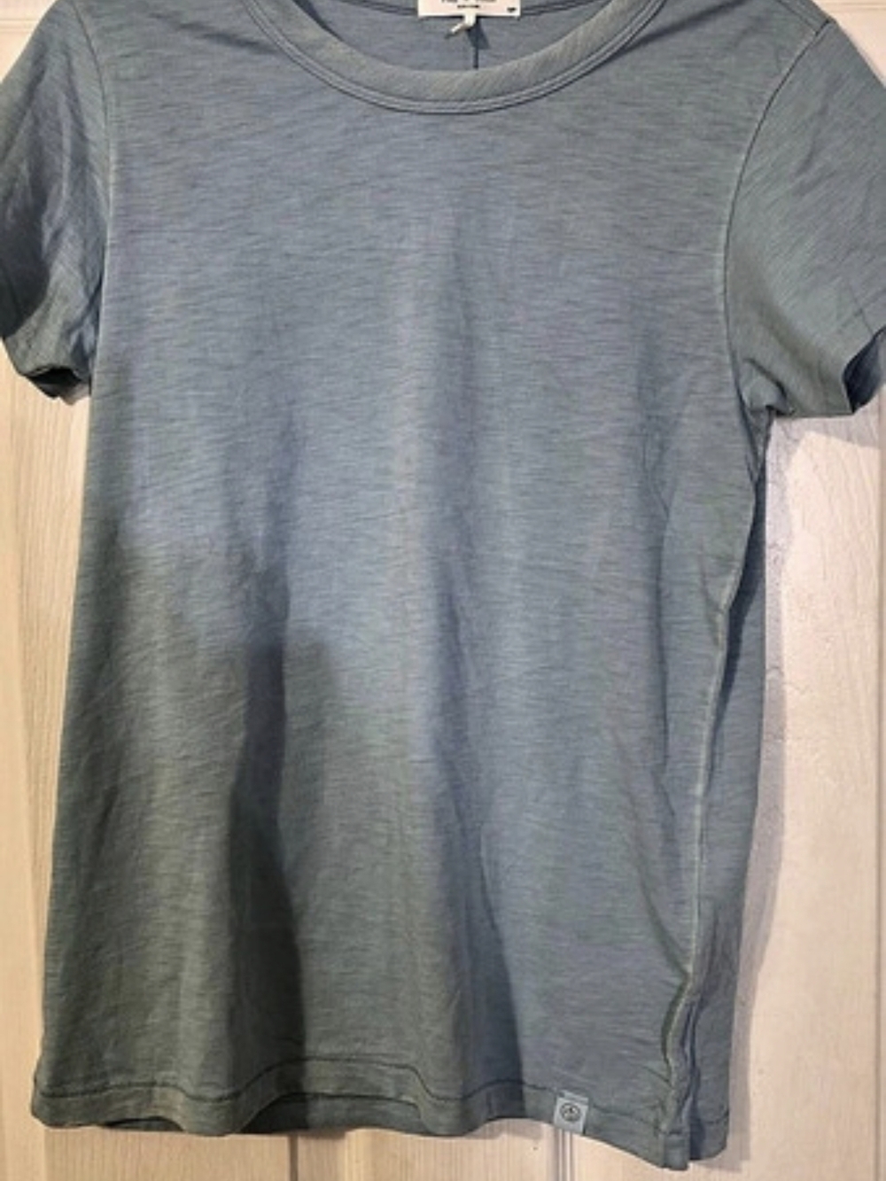 rag & bone The Slub Tee Short Sleeve Blue Size Small